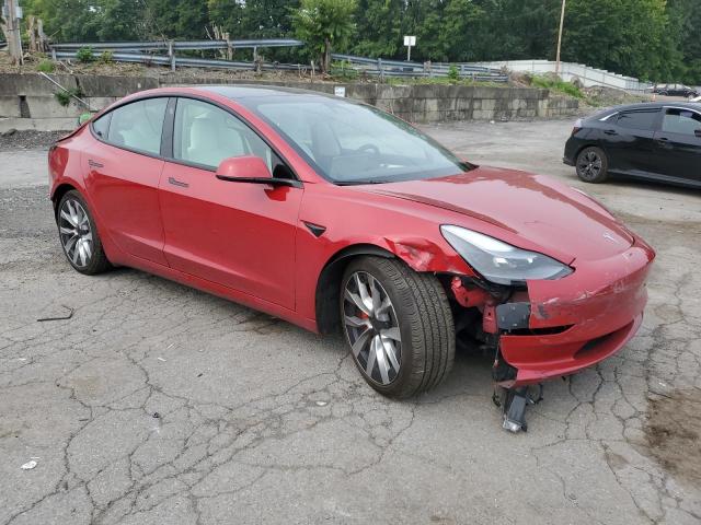 5YJ3E1EC4PF412599 - 2023 TESLA MODEL 3 Қызыл фото 4