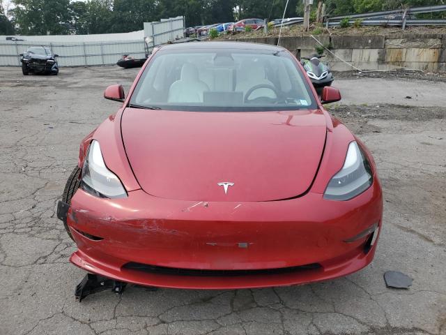5YJ3E1EC4PF412599 - 2023 TESLA MODEL 3 Қызыл фото 5