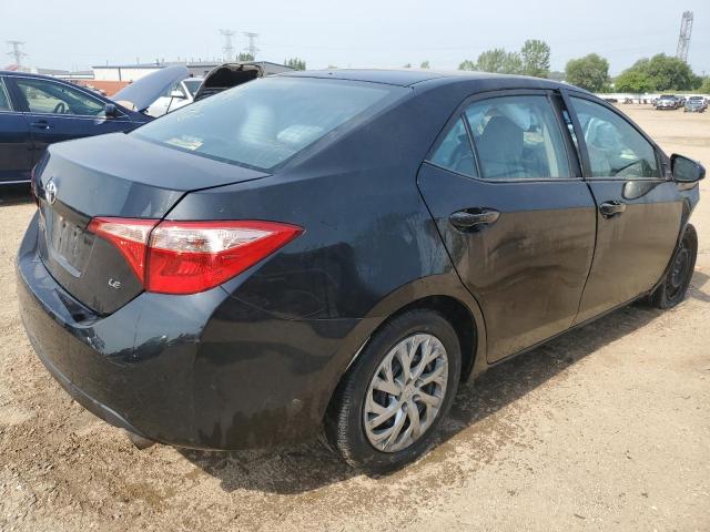 2T1BURHE4KC232207 - 2019 TOYOTA COROLLA L أسود صورة 3