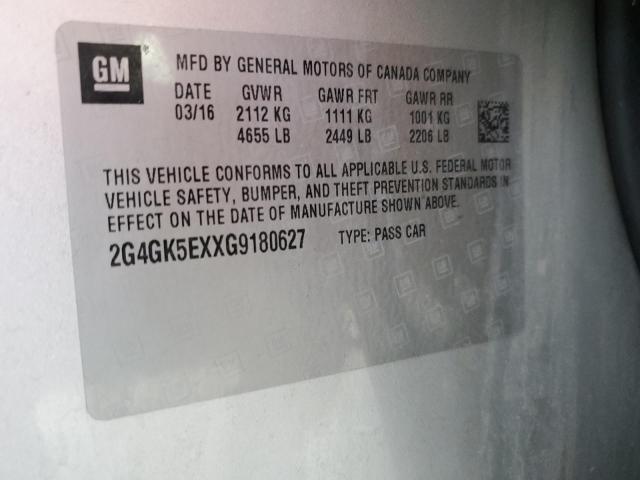 2G4GK5EXXG9180627 - 2016 BUICK REGAL 银色 照片 12