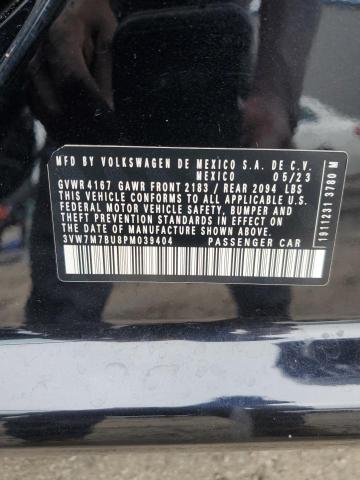 3VW7M7BU8PM039404 - 2023 VOLKSWAGEN JETTA SE BLACK photo 13