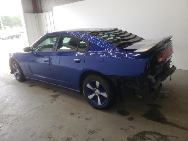 2C3CDXBG3DH562999 - 2013 DODGE CHARGER SE BLUE photo 2