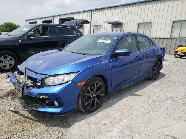 SHHFK7G41JU205141 - 2018 HONDA CIVIC SPORT BLUE photo 1