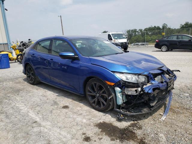 SHHFK7G41JU205141 - 2018 HONDA CIVIC SPORT BLUE photo 4