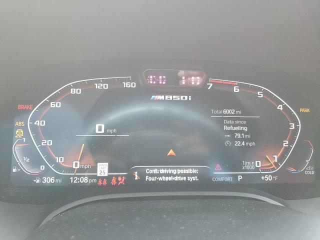 WBABC4C08MCE91845 - 2021 BMW M850XI GRAY photo 9