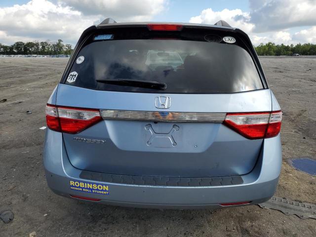 5FNRL5H47DB089222 - 2013 HONDA ODYSSEY EX BLUE photo 6