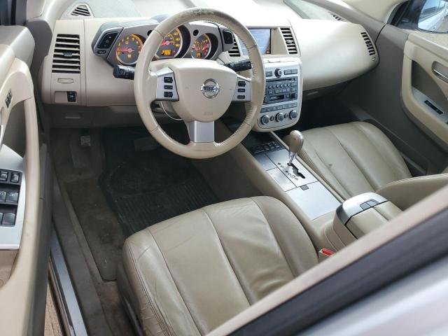 JN8AZ08W77W647266 - 2007 NISSAN MURANO SL SILVER photo 8