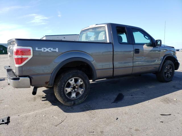 1FTFX1EF1BFD35566 - 2011 FORD F150 SUPER CAB GRAY photo 3