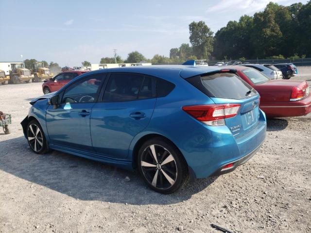 4S3GTAM62H3716645 - 2017 SUBARU IMPREZA SPORT BLUE photo 2