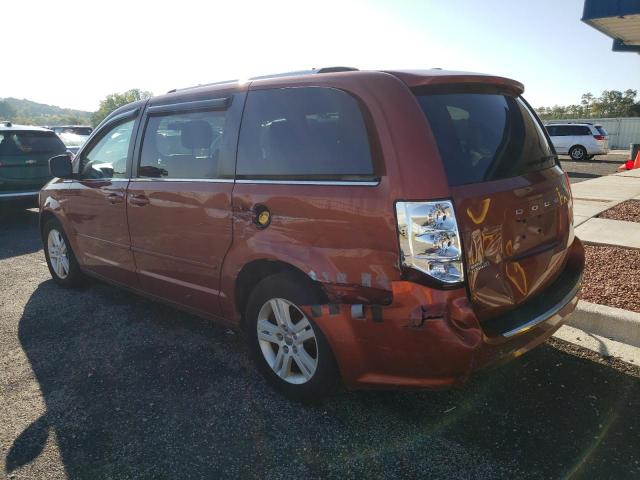 2C4RDGDG6CR268430 - 2012 DODGE GRAND CARA CREW ORANGE photo 2