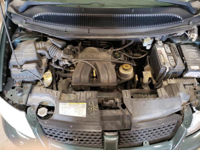 1B4GP25B81B134614 - 2001 DODGE CARAVAN SE GREEN photo 12