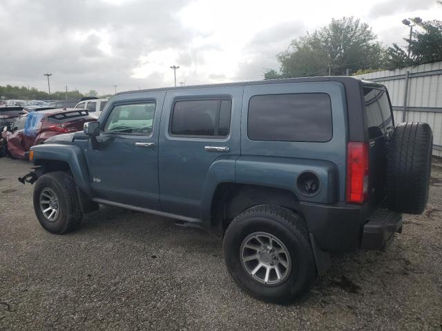 5GTDN13E078193447 - 2007 HUMMER H3 Blau Foto 2
