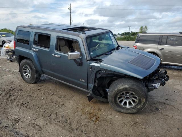 5GTDN13E078193447 - 2007 HUMMER H3 Blau Foto 4