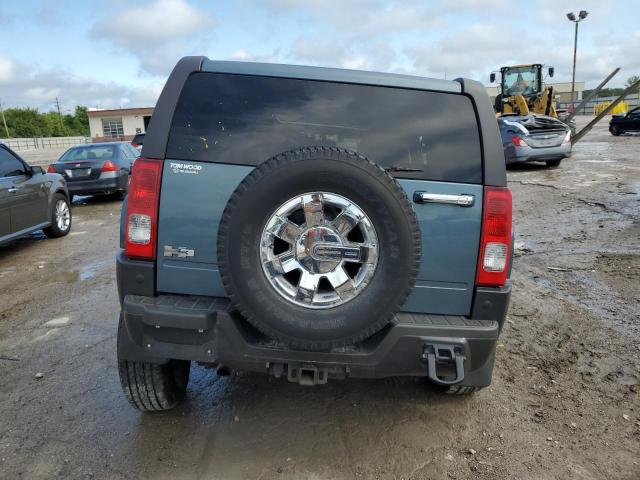 5GTDN13E078193447 - 2007 HUMMER H3 Blau Foto 6