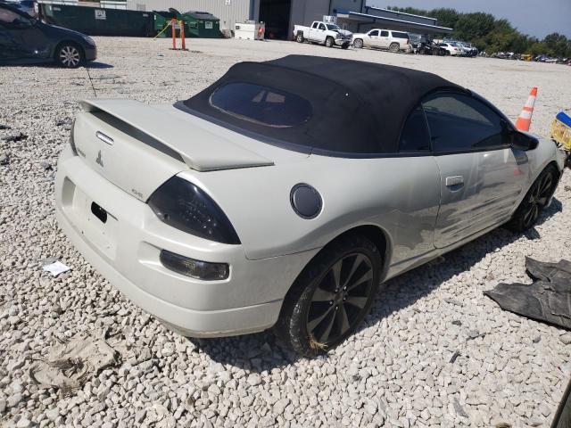 4A3AE45G14E066937 - 2004 MITSUBISHI ECLIPSE SPYDER GS WHITE photo 3