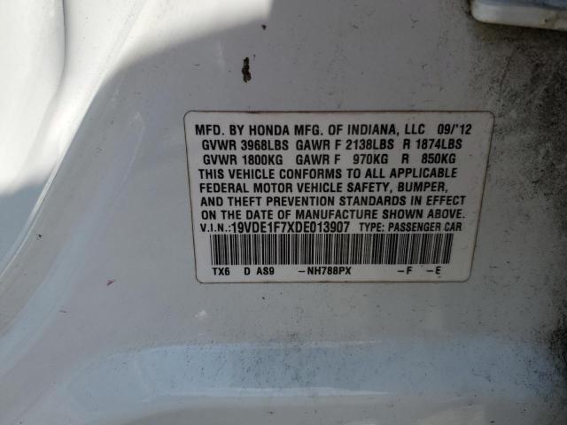 19VDE1F7XDE013907 - 2013 ACURA ILX 20 TECH BLACK photo 12