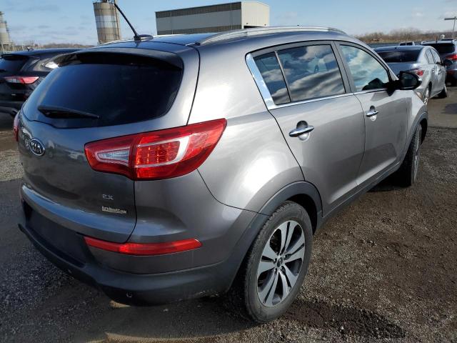 KNDPC3A20B7060930 - 2011 KIA SPORTAGE EX GRAY photo 3