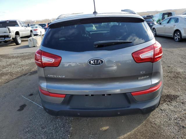 KNDPC3A20B7060930 - 2011 KIA SPORTAGE EX GRAY photo 6