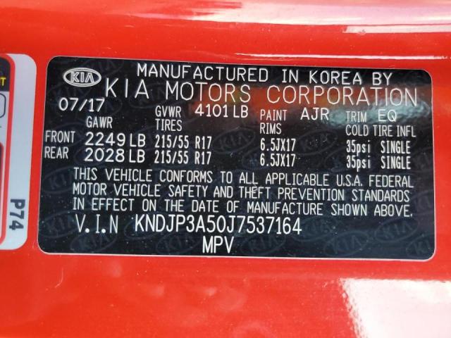 KNDJP3A50J7537164 - 2018 KIA SOUL + RED photo 14