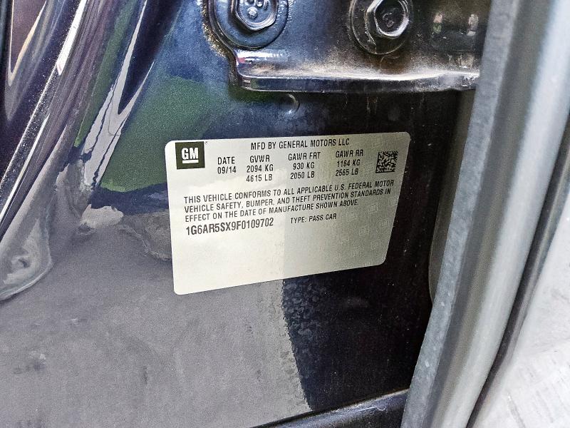 1G6AR5SX9F0109702 - 2015 CADILLAC CTS LUXURY COLLECTION BLUE photo 12