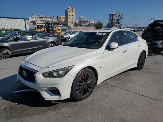 JN1EV7AP8JM355541 - 2018 INFINITI Q50 LUXE WHITE photo 1