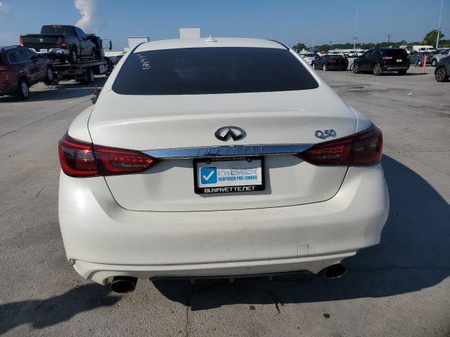 JN1EV7AP8JM355541 - 2018 INFINITI Q50 LUXE WHITE photo 6