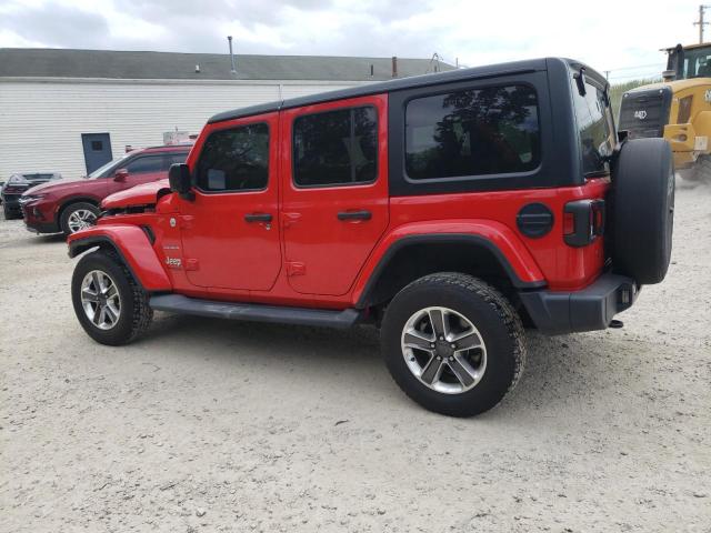 1C4HJXEN8LW161193 - 2020 JEEP WRANGLER U SAHARA RED photo 2