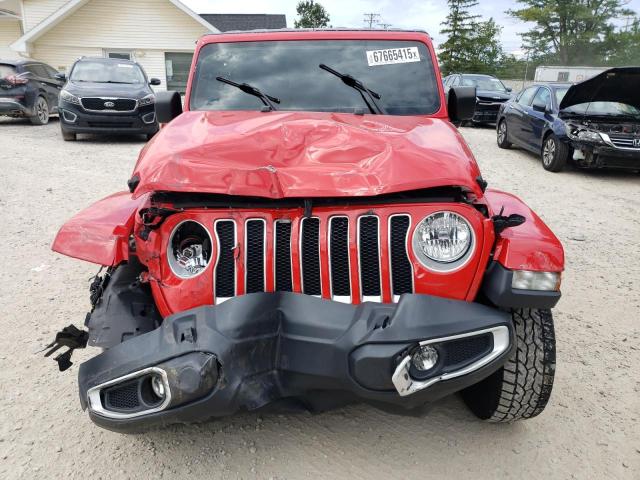1C4HJXEN8LW161193 - 2020 JEEP WRANGLER U SAHARA RED photo 5