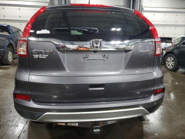 2HKRM4H76FH618214 - 2015 HONDA CR-V EXL GRAY photo 6