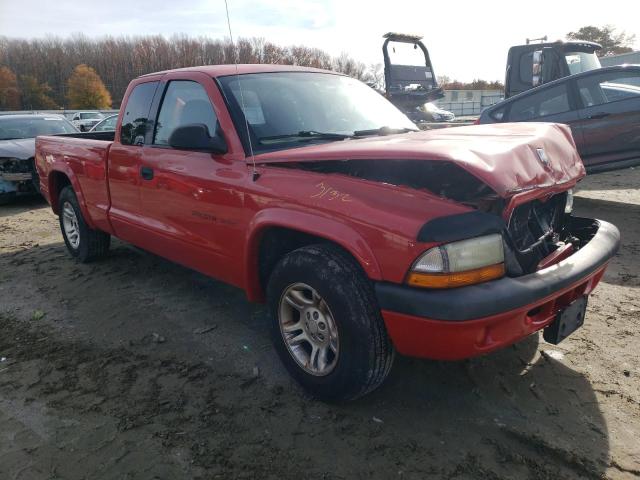 1B7GL32X62S553258 - 2002 DODGE DAKOTA SPORT RED photo 4