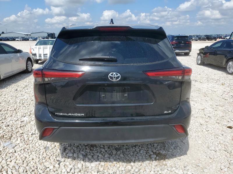 5TDGZRAH8NS540990 - 2022 TOYOTA HIGHLANDER XLE შავი ფოტო 6
