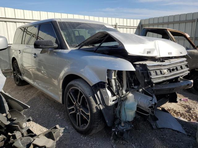 2FMGK5C89FBA07863 - 2015 FORD FLEX SEL SILVER photo 4