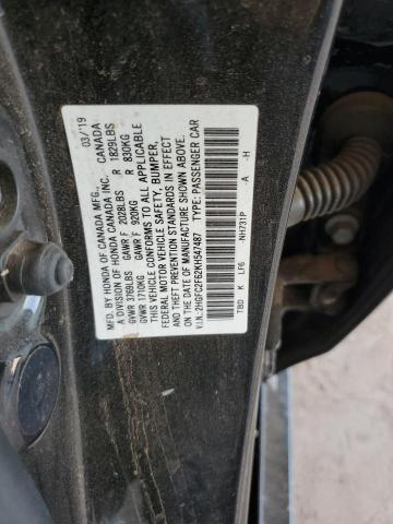 2HGFC2F62KH547487 - 2019 HONDA CIVIC LX 黑色 照片 12