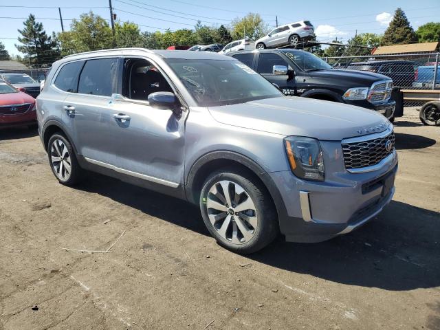 5XYP6DHCXLG013985 - 2020 KIA TELLURIDE S SILVER photo 4