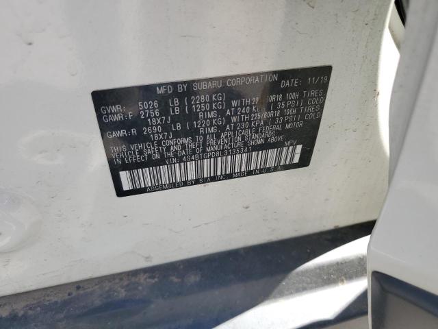 4S4BTGPD8L3135341 - 2020 SUBARU OUTBACK TOURING LDL Սպիտակ լուսանկար 13