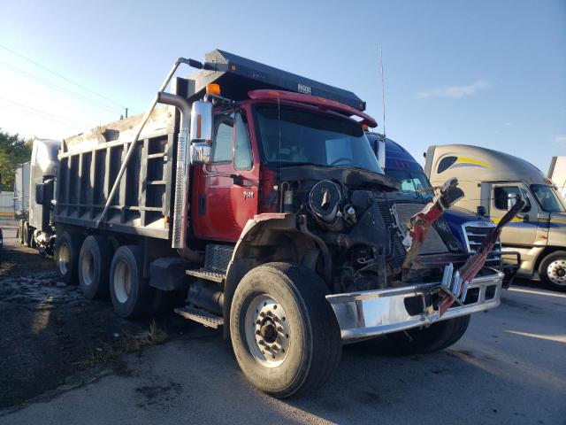 1HTWYAHT87J476351 - 2007 INTERNATIONAL DUMP TRUCK 7600 RED photo 1