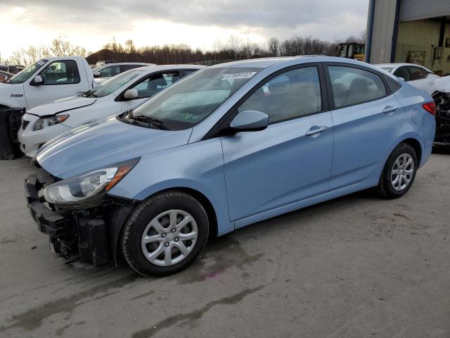 KMHCT4AE9EU613672 - 2014 HYUNDAI ACCENT GLS BLUE photo 1