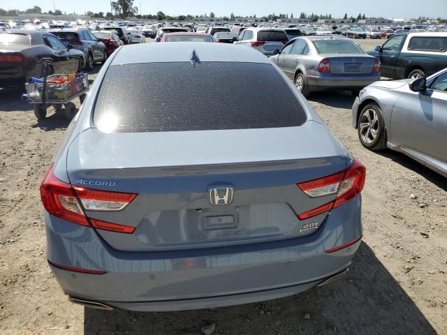 1HGCV2F95MA019385 - 2021 HONDA ACCORD TOURING BLUE photo 6