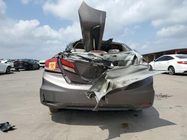 19XFB2F57FE063096 - 2015 HONDA CIVIC LX GRAY photo 6