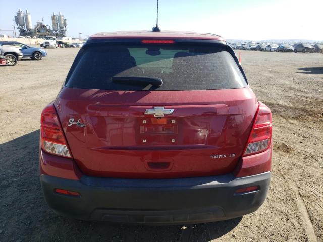 KL7CJKSB5FB182163 - 2015 CHEVROLET TRAX LS RED photo 6