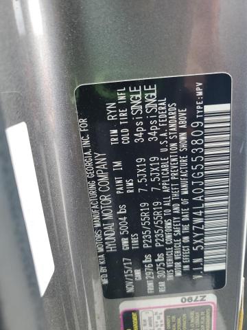 5XYZW4LA0JG553809 - 2018 HYUNDAI SANTA FE S SILVER photo 12