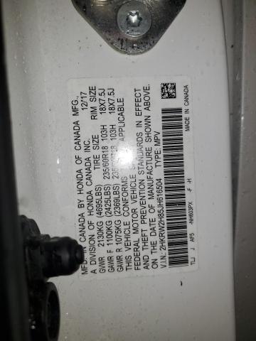2HKRW2H85JH616504 - 2018 HONDA CR-V EXL WHITE photo 12