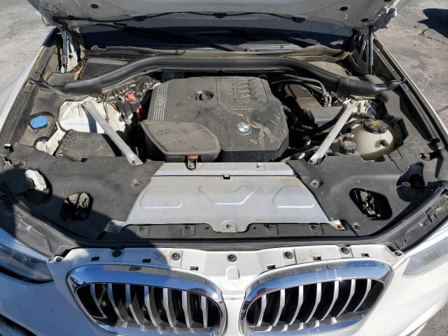 5UXTY3C03M9G76383 - 2021 BMW X3 SDRIVE30I WHITE photo 12