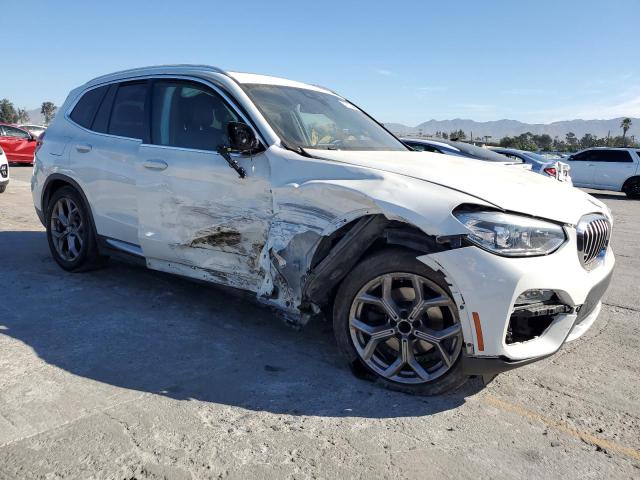 5UXTY3C03M9G76383 - 2021 BMW X3 SDRIVE30I WHITE photo 4