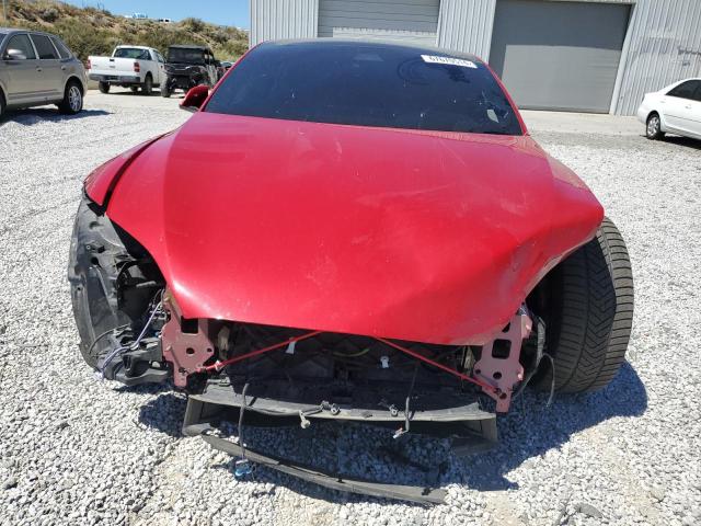 5YJSA1E51MF439568 - 2021 TESLA MODEL S 红色 照片 5