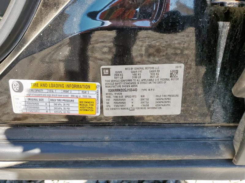 1GKKRRKD2GJ166449 - 2016 GMC ACADIA SLT-1 BLACK photo 13