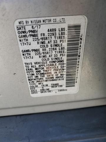 JN8AT2MT6HW401416 - 2017 NISSAN ROGUE S 银色 照片 13