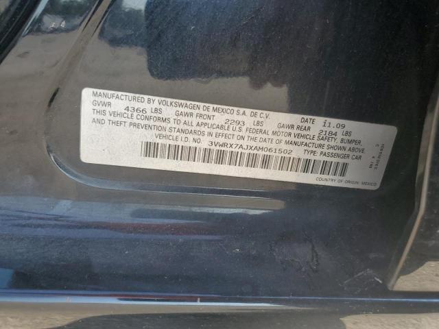 3VWRX7AJXAM061502 - 2010 VOLKSWAGEN JETTA SE 黑色 照片 12