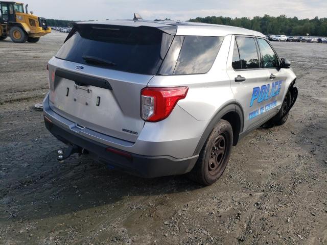 1FM5K8AB6MGB64649 - 2021 FORD EXPLORER POLICE INTERCEPTOR GRAY photo 3