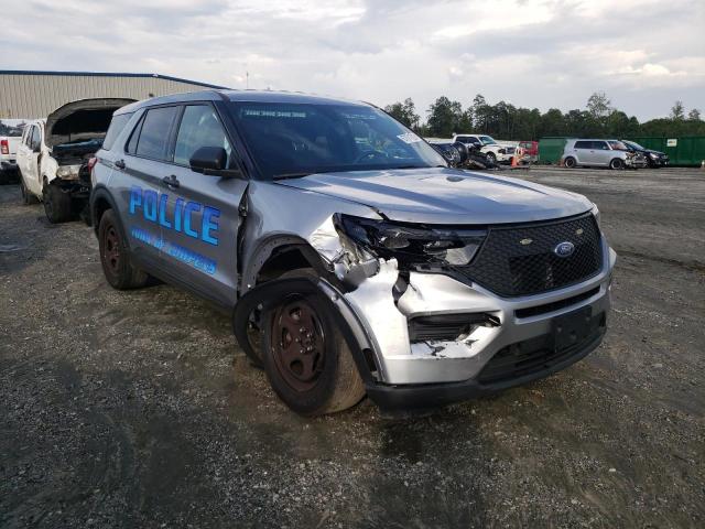 1FM5K8AB6MGB64649 - 2021 FORD EXPLORER POLICE INTERCEPTOR Grau Foto 4